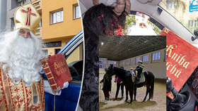 Mikuláš s čerty a andělem vyrazí do ulic.