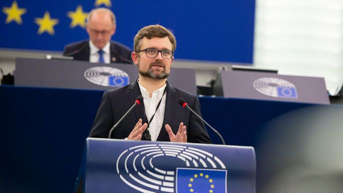 Mikuláš Peksa v Evropském parlamentu