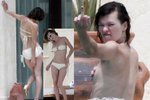 Mila Jovovich na dovolené v Mexiku dala fotografům co proto