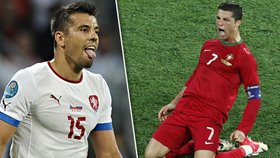 Souboj útočných es Baroš vs. Ronaldo: Skandály, holky, auta, tetování a gel