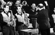 V 50. letech byl saxofonistou (první zleva) Orchestru Karla Vlacha.