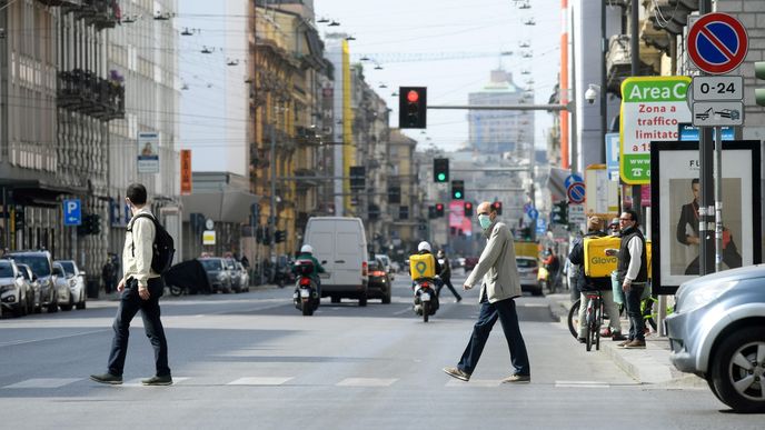 Život v Milánu silně zasaženém nemocí Covid-19 Život v Milánu silně zasaženém nemocí Covid-19