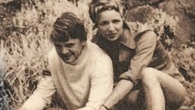 Milan Kundera s manželkou Věrou.