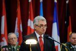 Staronový předseda Senátu Milan Štěch při setkání pamětníků bojů o Kyjev