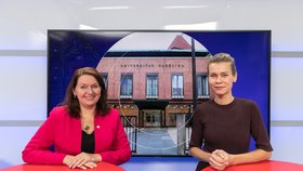 Nově zvolená rektorka Univerzity karlovy Milena králíčková v Epicentru Blesku