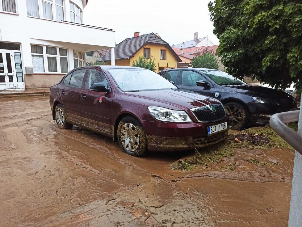 Vydatný déšť zasáhl také Milevsko na Písecku. Likvidace škod potrvá několik týdnů.