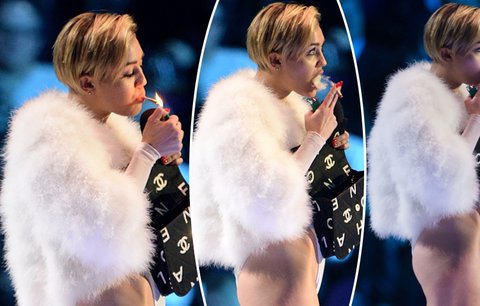 Zlobivá holka Miley Cyrus: Joint během přímého přenosu? Proč ne!