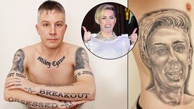 Má na těle 29 tetování Miley Cyrus: Jsou hnusná, vzkázala mu! Nechá si je vybrousit...
