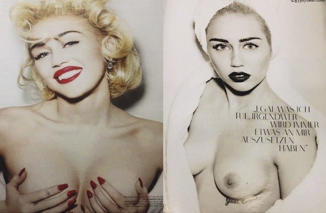 Miley Cyrus se svlékla pro německou mutaci časopisu Vogue.