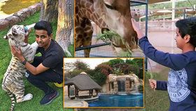 V domě u teen-miliardáře: Na zahradě má soukromou zoo