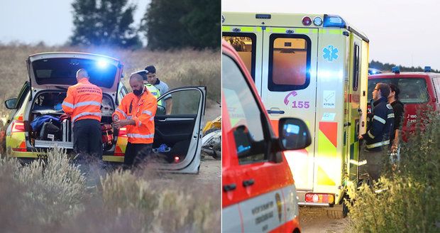 Vážná nehoda na Benešovsku: Po střetu motorky a čtyřkolky tři zranění! Mezi nimi i dvě děti