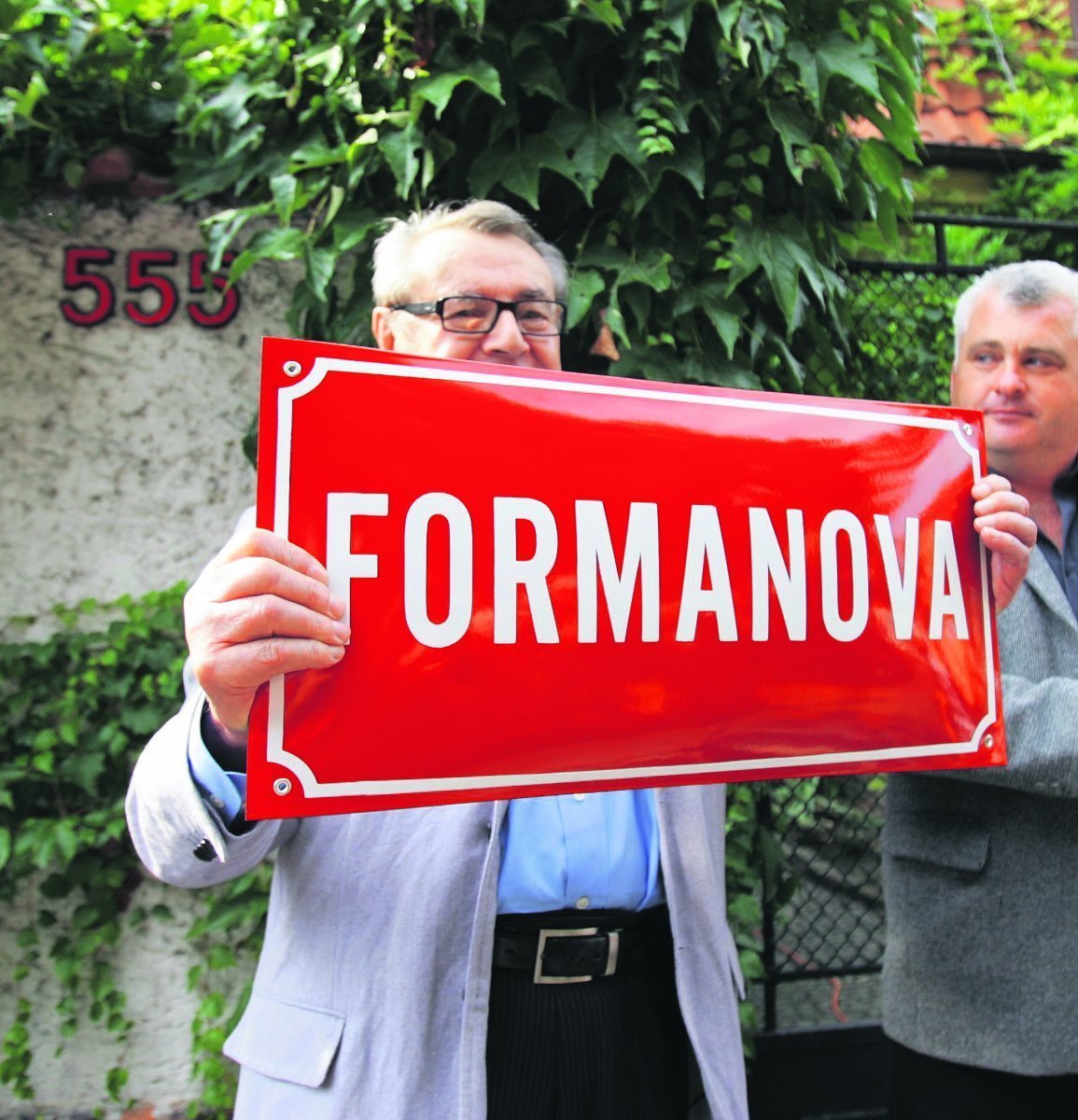 Miloš Forman přejmenoval ulici po svém otci