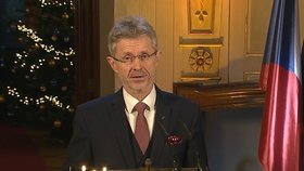 Šéf Senátu Miloš Vystčil během adventního projevu (18.12.2023)