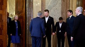 V Senátu se poprvé sešla vedení Senátu a nové Sněmovny v čele s Milošem Vystrčilem (ODS) a Tomiem Okamurou (SPD) (25.11.2025)