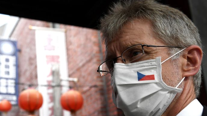 Předseda Senátu Miloš Vystrčil během návštěvy na Tchaj-wanu