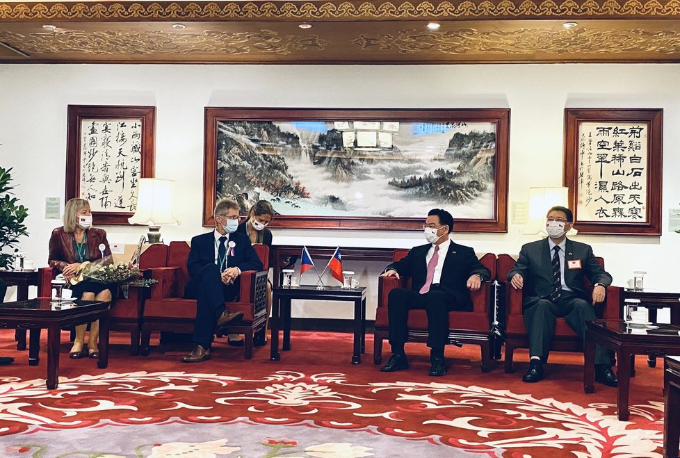 Předseda Senátu Miloš Vystrčil na návštěvě Tchaj-wanu.