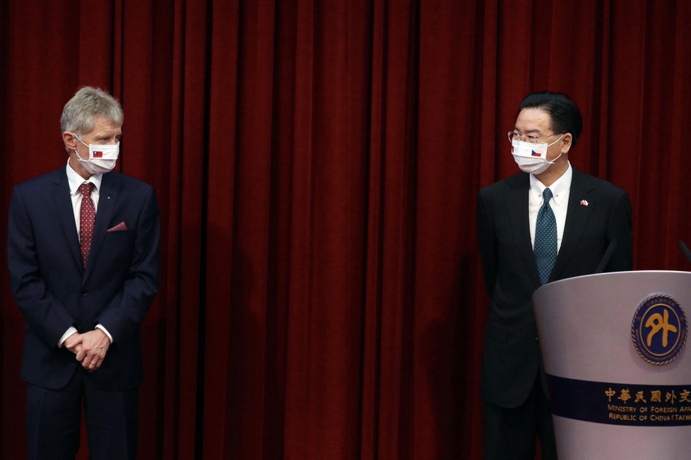 Šéf Senátu Miloš Vystrčil na návštěvě Tchaj-wanu (3.9.2020)