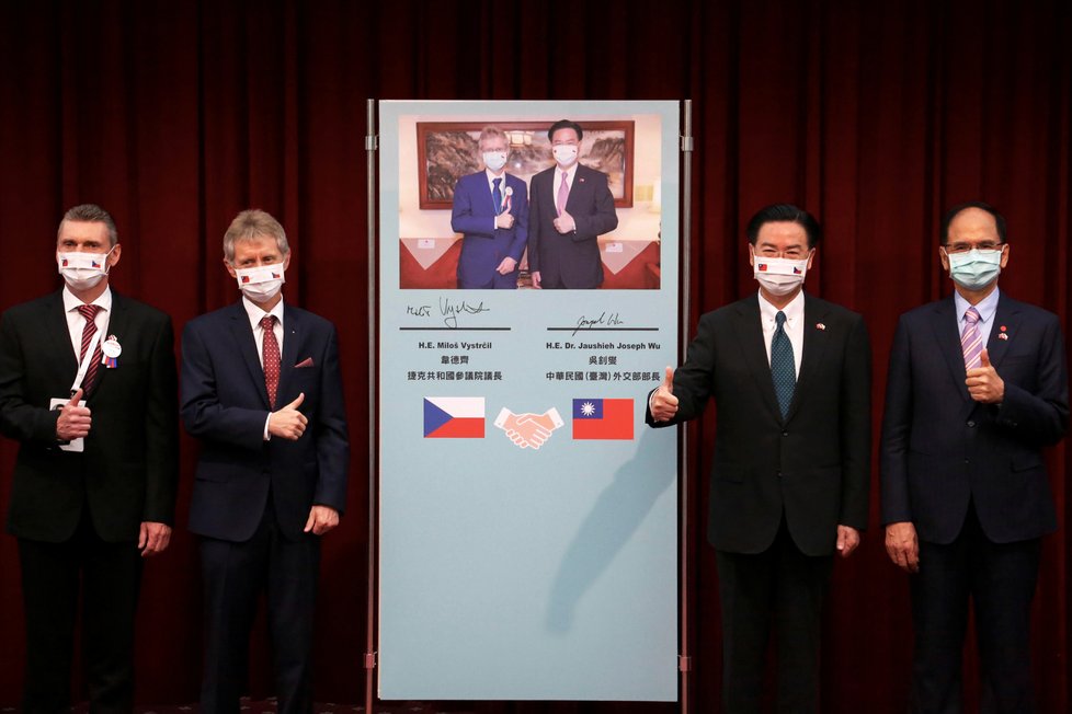 Šéf Senátu Miloš Vystrčil na návštěvě Tchaj-wanu (3. 9. 2020)