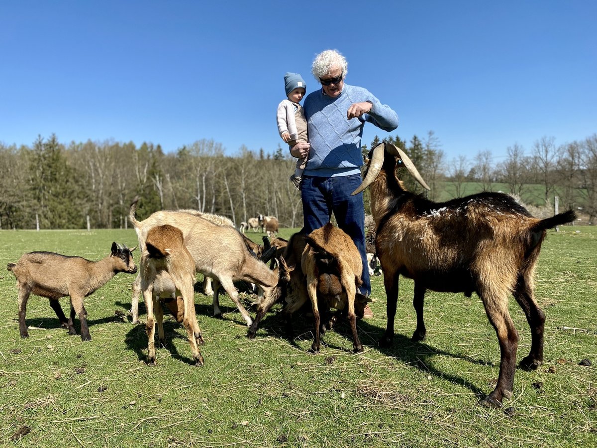 Miloš Zapletal na farmě Blaník