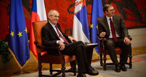 Zeman je pro Srby hrdina. „Má brilantní mysl,“ pěl chválu tamní prezident