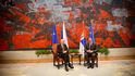 Český prezident Miloš Zeman se svým protějškem Aleksandarem Vučičem na státní návštěvě Srbska