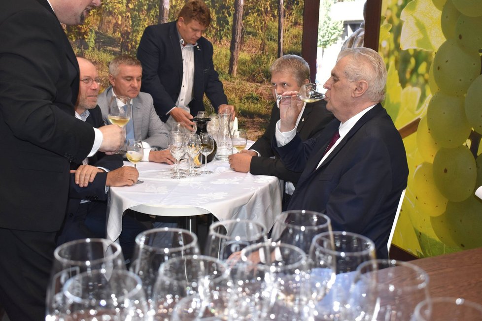 Prezident Miloš Zeman a jeho hradní suita vyrazili do Českých Budějovic na výstavu Země živitelka.