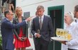 Andrej Babiš s dcerou Vivien při recepci na francouzské ambasádě