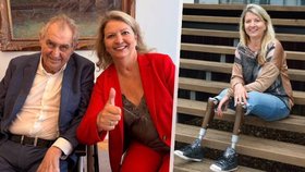 Miloš Zeman podpořil kandidátku do Senátu Andreu Brzobohatou
