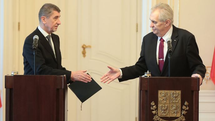 Andrej Babiš a Miloš Zeman