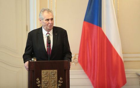 Prezident České republiky Miloš Zeman.