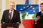 Miloš Zeman ani Andrej Babiš (zatím) eurem v Česku platit nechtějí.