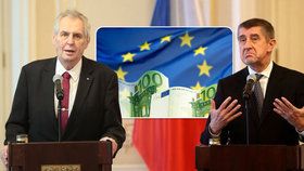 Miloš Zeman ani Andrej Babiš (zatím) eurem v Česku platit nechtějí
