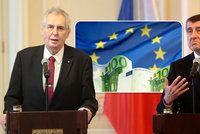 Spory o konec koruny a „eurohujery“: Zeman a Babiš euro nechtějí, kdo je pro?