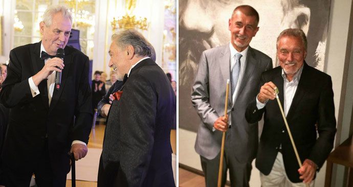 Miloš Zeman a Andrej Babiš s Karlem Gottem. Zlatý slavík zemřel ve věku 80 let, politici nyní truchlí