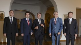 Na Pražském hradě se sešli vrcholní ústavní činitelé, aby společně probrali zahraniční politiku Česka (12.9. 2018)