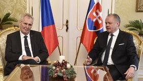 Prezident Miloš Zeman na své poslední státní cestě ve stávajícím funkčním období na Slovensku