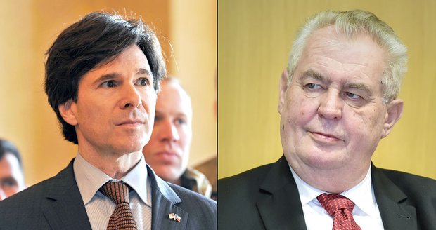 Velvyslanec USA má dveře na Hrad zavřené, řekl Zeman! Diplomat ho kritizoval za cestu do Ruska!