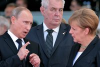 Šuškanda před Zemanem: Prezident se takticky postavil při rekonstrukci Dne D za Putina a Merkel