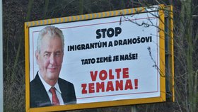 Billboardy před 2. kolem souboje o Hrad Zeman vs. Drahoš