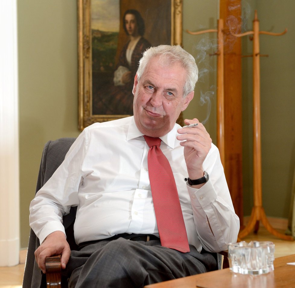Miloš Zeman poskytl rozhovor Blesku