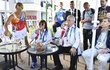 Prezident Miloš Zeman s manželkou Ivanou při návštěvě české olympijské vesnice v Riu