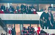 Prezident Zeman s dcerou Kate, kancléřem Vratislavem Mynářem a jeho ženou Alex vyrazili na fotbal: Na zápas Slavie s Interem Milán