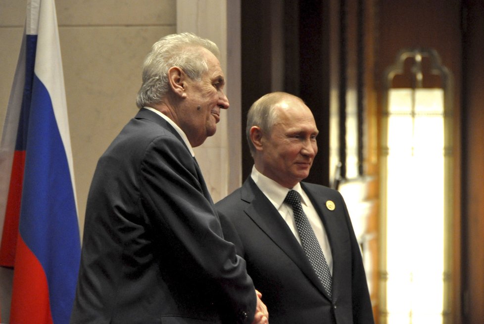 Miloš Zeman se v Číně setkal i s Vladimirem Putinem