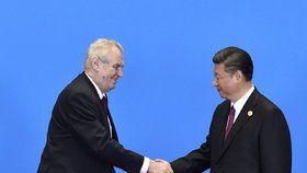 Zeman v Číně: S prezidentem Si Ťin-pchingem na dřívější návštěvě