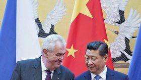 Miloš Zeman se na závěr návštěvy Číny setkal v Pekingu se svým čínským protějškem Si Ťin-pchingem