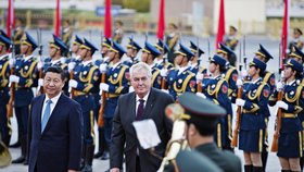 Miloš Zeman se na závěr návštěvy Číny setkal v Pekingu se svým čínským protějškem Si Ťin-pchingem