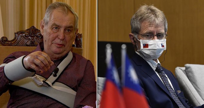 Po Číně trestá Vystrčila za Tchaj-wan i Zeman. Nebude ho zvát na hradní porady.