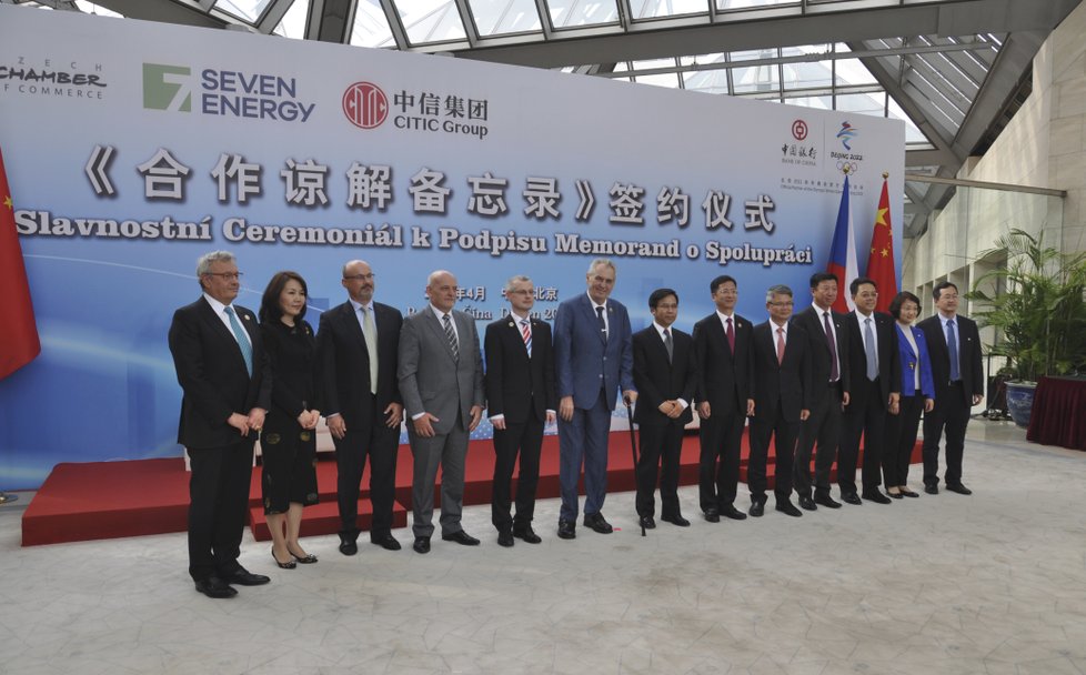 Prezident Miloš Zeman na návštěvě Číny (25. 4. 2019)
