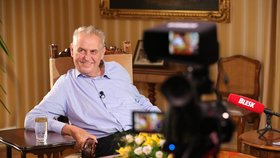 Miloš Zeman v pořadu S prezidentem v Lánech