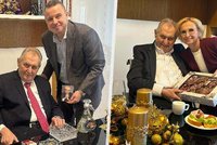 Zemanovy návštěvy: Konečná i Rajchl, cigarety a pivo. A kdy vystoupí s vánoční poselstvím?